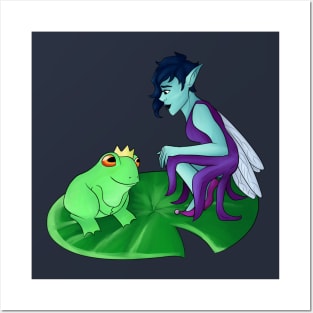 Frog Prince and Fairy Posters and Art